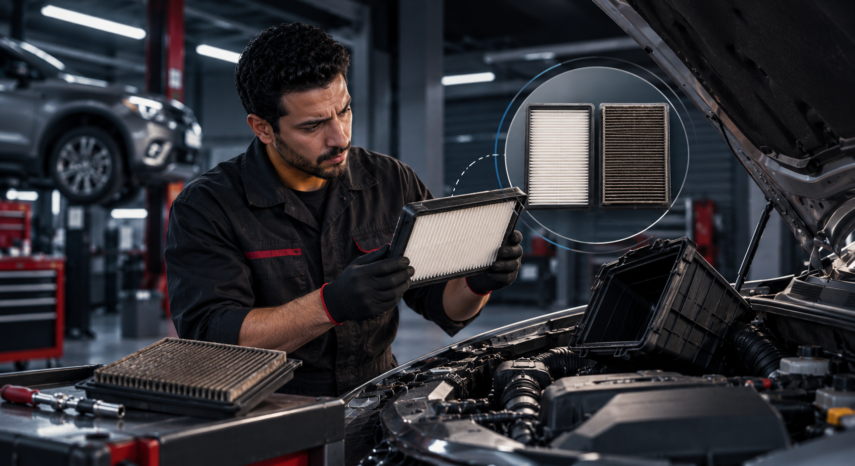 What is a car air filter, and when should it be replaced?